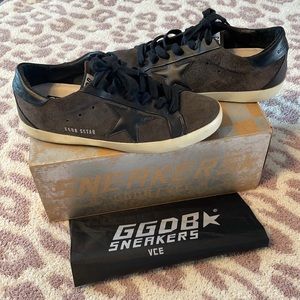 Golden goose superstar shoe size 7 brown and black